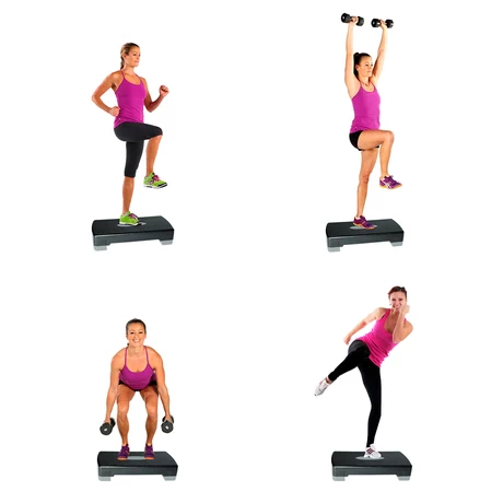Step Aeróbico Fitness Gris