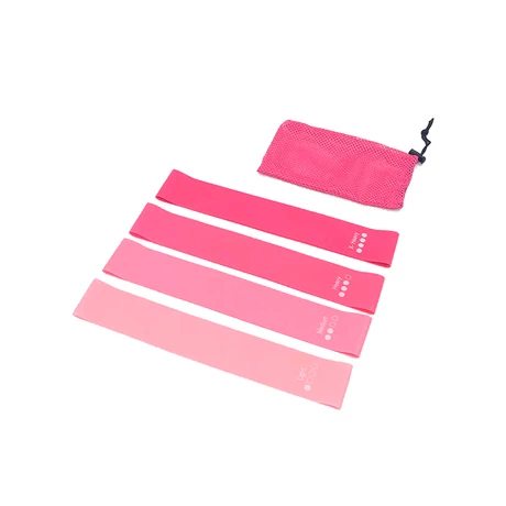 Set de Bandas Elásticas de Entrenamiento Rosado