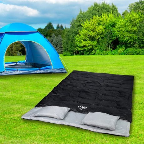 Saco De Dormir 2 Personas 300 Grs  Negro