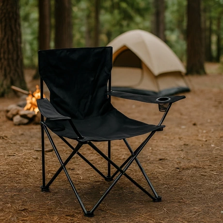 Silla Plegable Camping Villarrica Negro