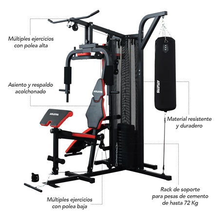 Home Gym Xtreme Force 400 - Todo en uno 72Kg
