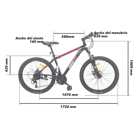 Bicicleta Mountain Bike Super Aro 26