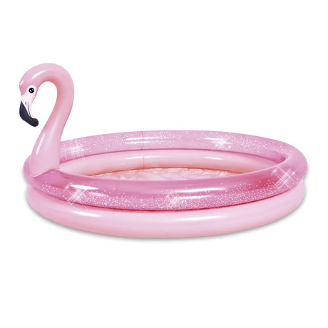 Piscina Inflable Forma de Flamenco Rosa 65 Lt