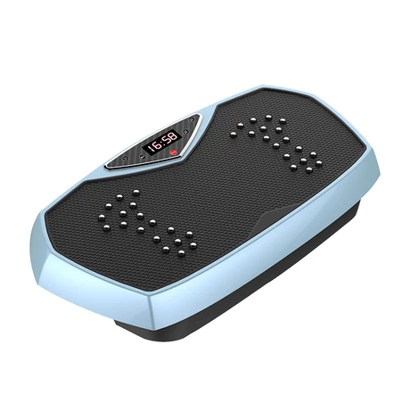 Plataforma Vibratoria PRO con Pantalla LED Celeste