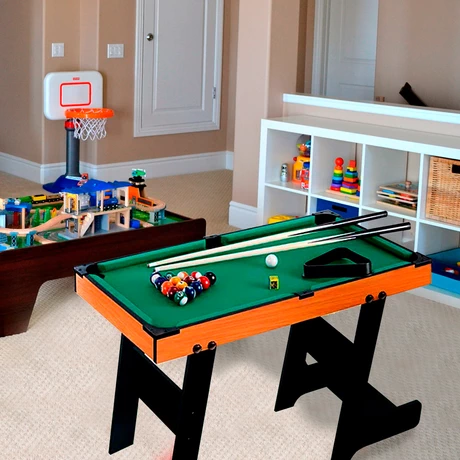 Mesa de Pool Plegable Negro