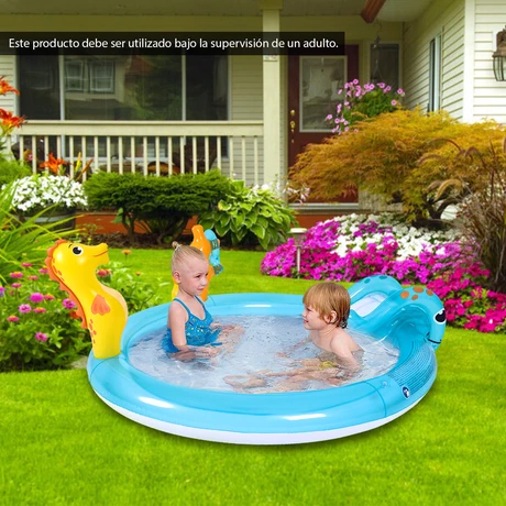 Piscina de Juegos 152 Litros 40x200x152 cm Celeste