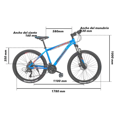 Bicicleta Mountain Bike Knight Aro 27,5
