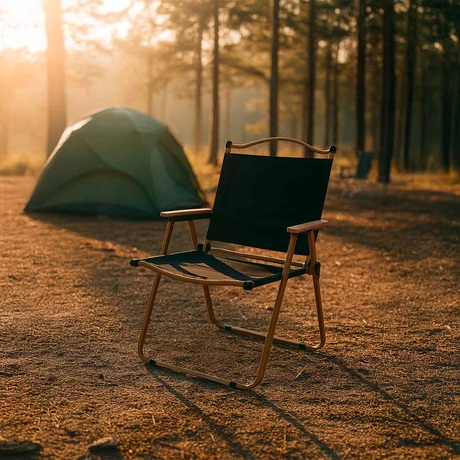 Silla Plegable Camping Reclinable Calafquén Negro