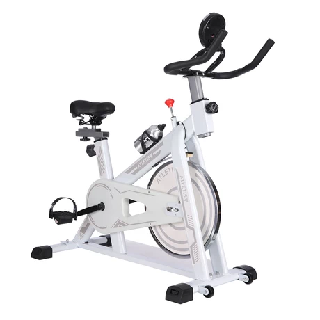 Bicicleta Spinning Pro II con Monitor LCD Volante de Inercia 6 Kg Blanco