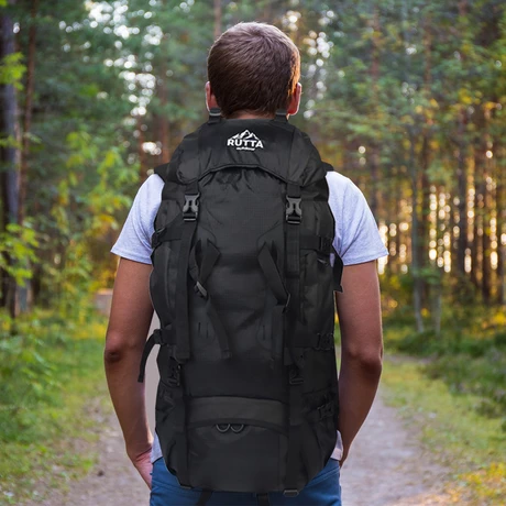 Mochila Camping 80L Negro