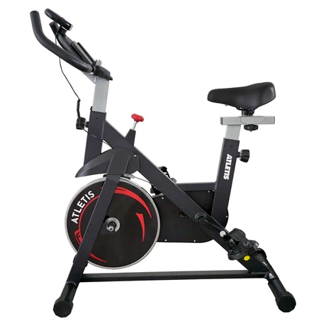 Bicicleta Spinning Atletis K100 Volante de Inercia 6Kg Rojo