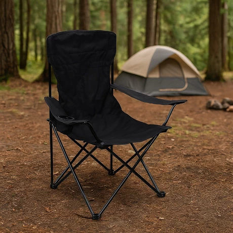 Silla Plegable Camping Llanquihue Negro