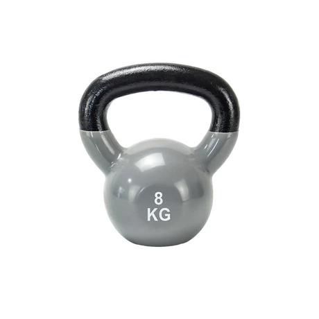Kettlebell Vinilo 8 Kg Gris