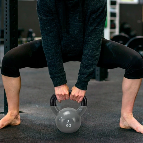 Kettlebell Vinilo 8 Kg Gris