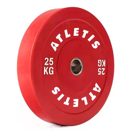 Disco Olímpico Bumper Competición 25 kg Rojo