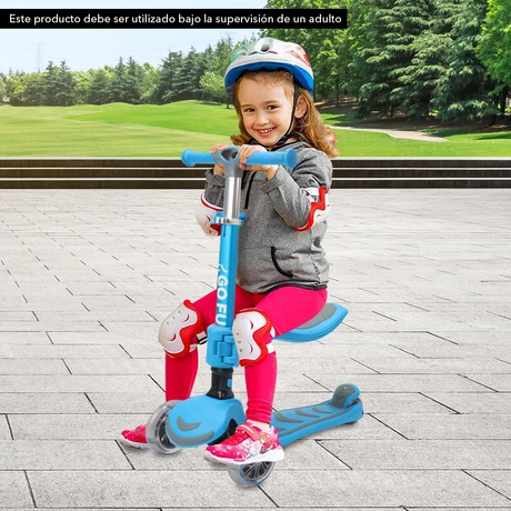 Scooter infantil 2N1 GoFun Azul