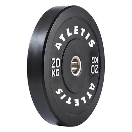 Disco Olímpico Bumper 20 kg Negro
