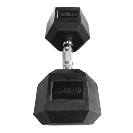 Mancuerna Hexagonal 17.5 kg Negro