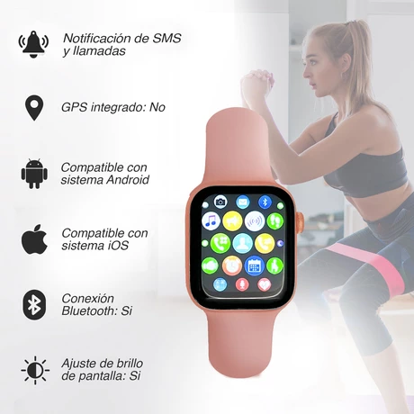 Reloj Inteligente Smartwatch ZN165 Rosado