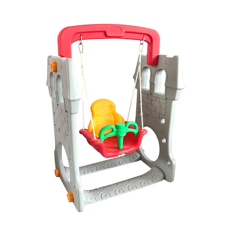 Castillo Columpio Infantil Gris