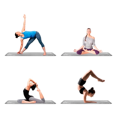 Mat de Yoga Meditación NBR Gris