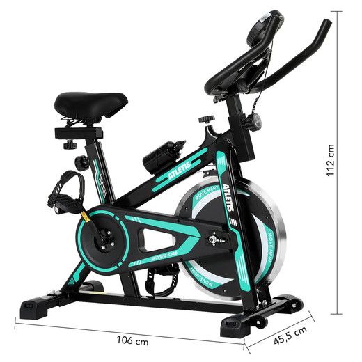 Bicicleta Spinning K300 Pro con Volante Inercia 6 kg Verde