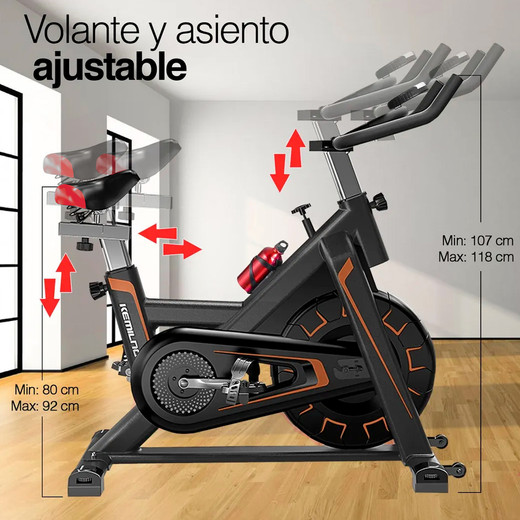 Bicicleta Spinning Dynamic Indoor Fitness Volante de Inercia 6 Kg