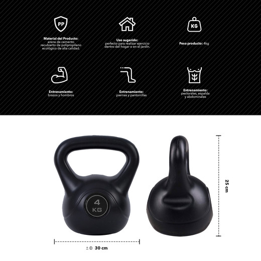Kettlebell Pesa Rusa 4 Kg