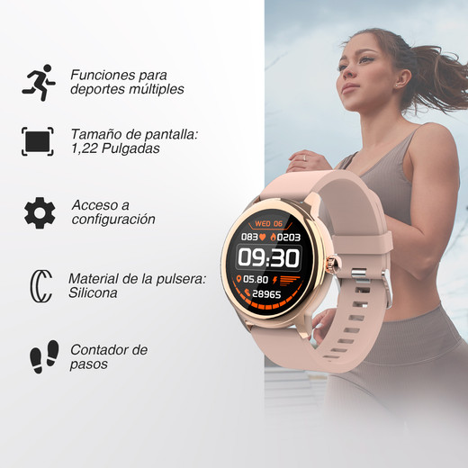 Smartwatch Sb1255h-dk Rosado