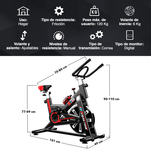 Bicicleta Spinning Home Fitness