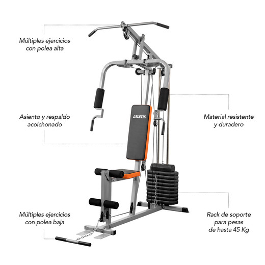 Home Gym Multifuncional Atletis TF-3000 Gris