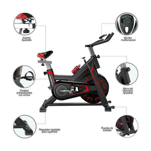 Bicicleta Spinning Dynamic Indoor Fitness Volante de Inercia 6 Kg