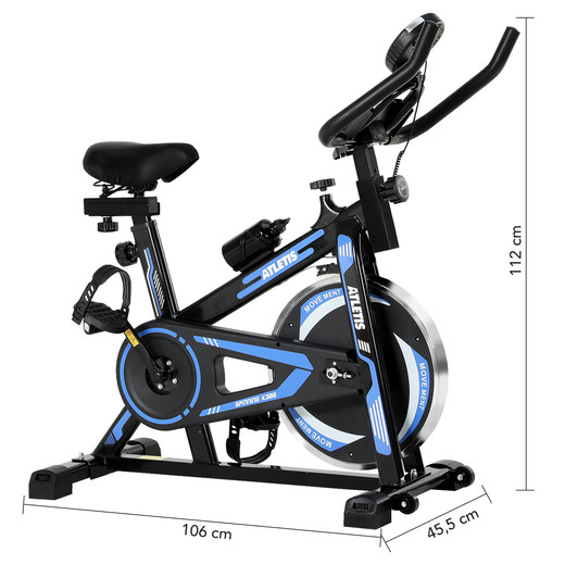 Bicicleta Spinning K300 Pro con Volante Inercia 6 kg Azul