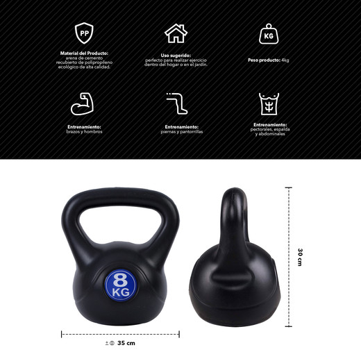 Kettlebell Pesa Rusa 8 Kg
