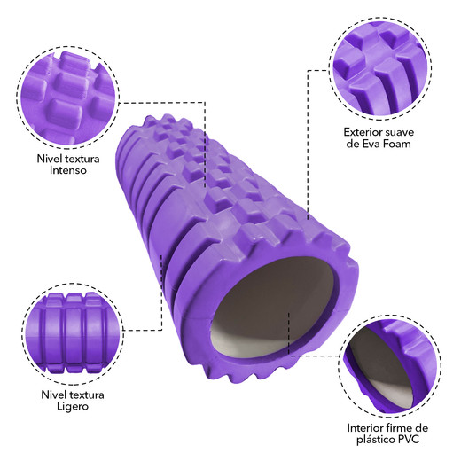 Rodillo Multifuncional Atletis Morado