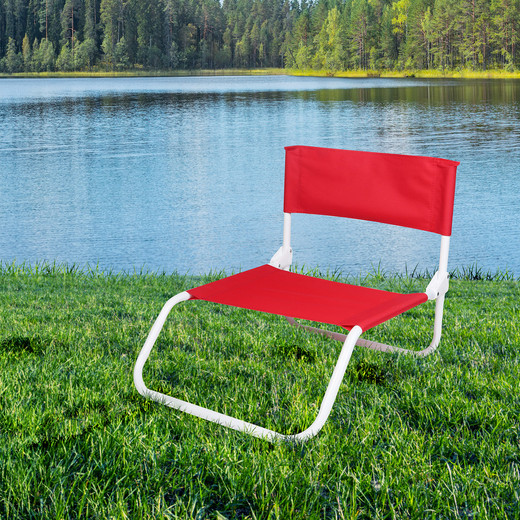 Silla de Descanso Plegable Rojo