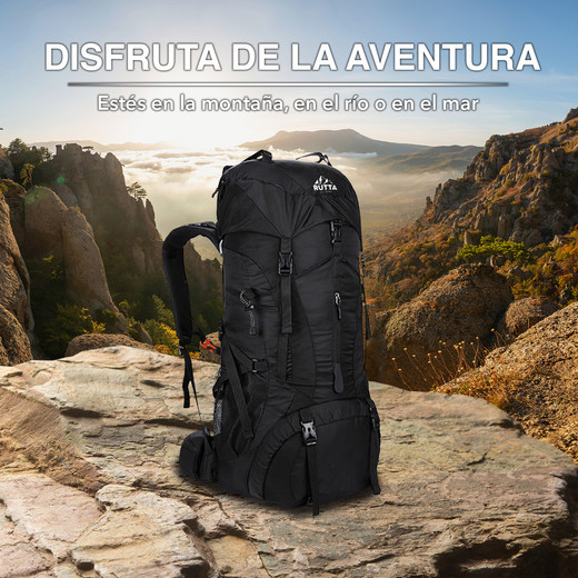 Mochila Outdoor 75 Litros Negro