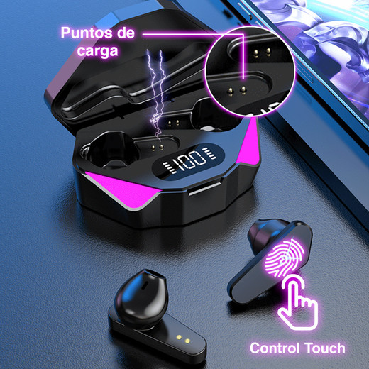 Audífonos Gamer Earphones X15 Negro