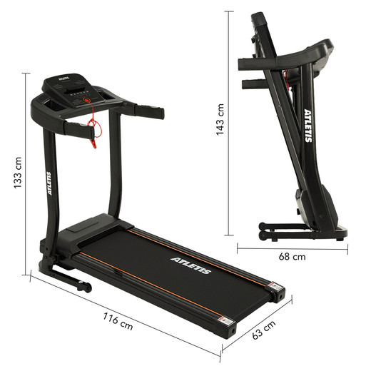 Trotadora Atletis Endurance IV 1.0 HP Velocidad 12 km/h