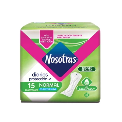 Nosotras Protector Diario Corto 15 Unidades