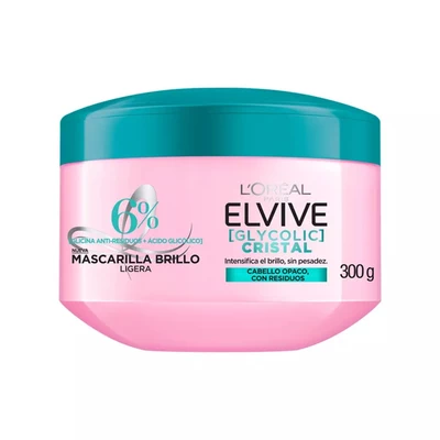 Elvive Mascarilla Glycolic Cristal 300 gr