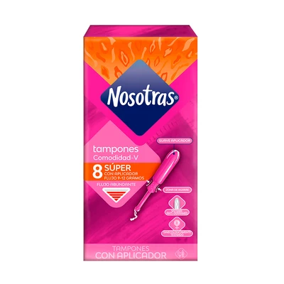 Nosotras Tampón Súper 8 Unidades