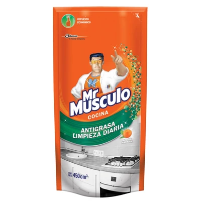 Mr Músculo Antigrasa Cocina Naranja Doypack 450 ml