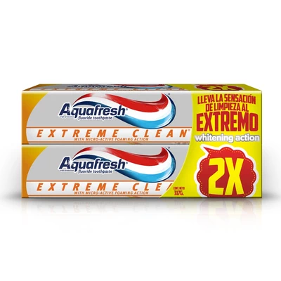 Aquafresh Pasta Dental Extreme Clean Whitening Pack 2 x 158 g