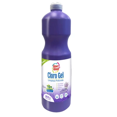Smart Wash Cloro Gel Lavanda 900 ml