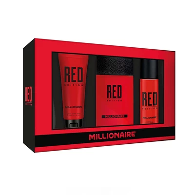 Millionaire EDT Red 95ml + Deo Spray 150ml + After Shave 100ml