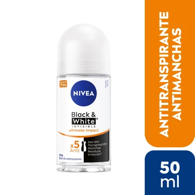 Nivea Black & White Ultimate Impact Roll On Mujer 50 ml