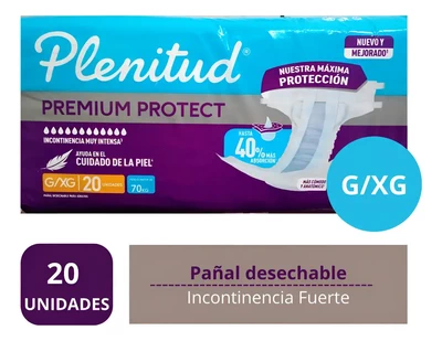 Plenitud Pañal Adulto Protect Talla G 20 Unidades