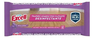 Excell Trapero Húmedo Pisos Flotantes Aroma Lavanda 10 Unidades