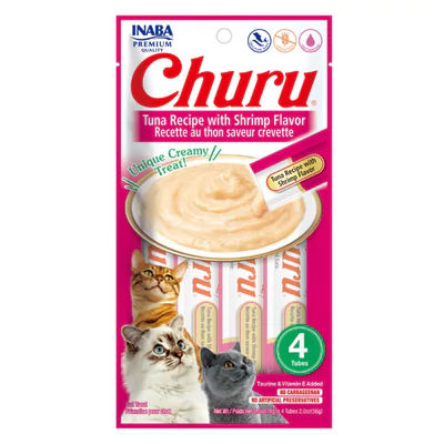Churu para Gatos Sabor Atún y Camarón 4 Unidades